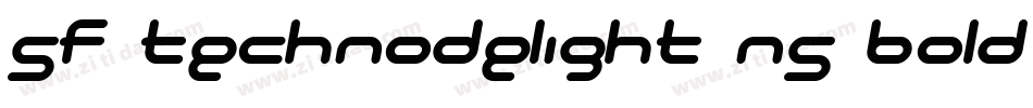 SF Technodelight NS Bold Italic字体转换